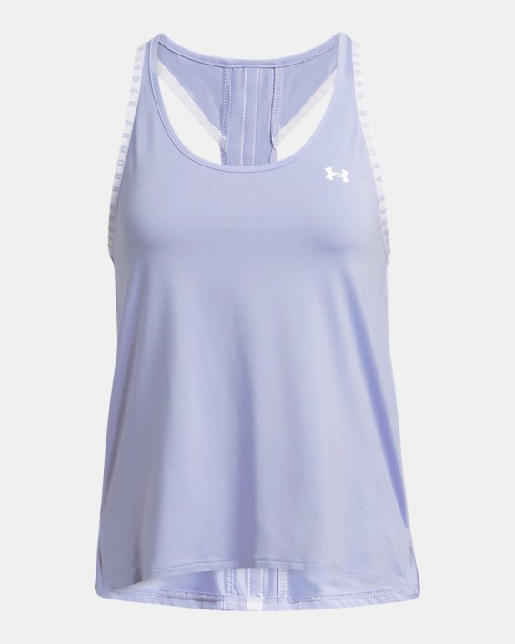 Women's UA Knockout Tank in Purple image number 3
